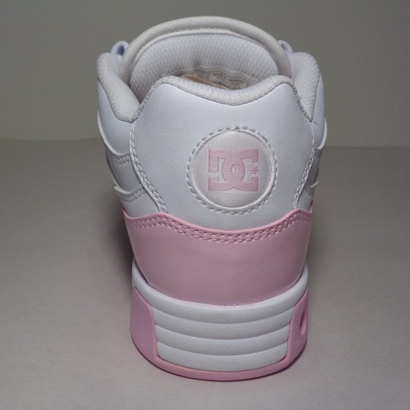 DC Shoes Size 8 M LEGACY LITE White Pink Sneakers New Women's Shoes - Picture 9 of 12